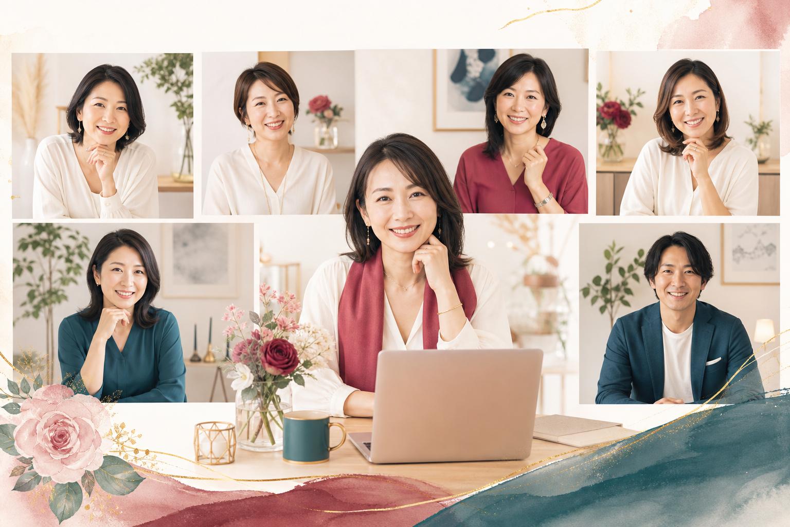 セルフ・ダイアログ®認定講師のあたたかな集合イメージ